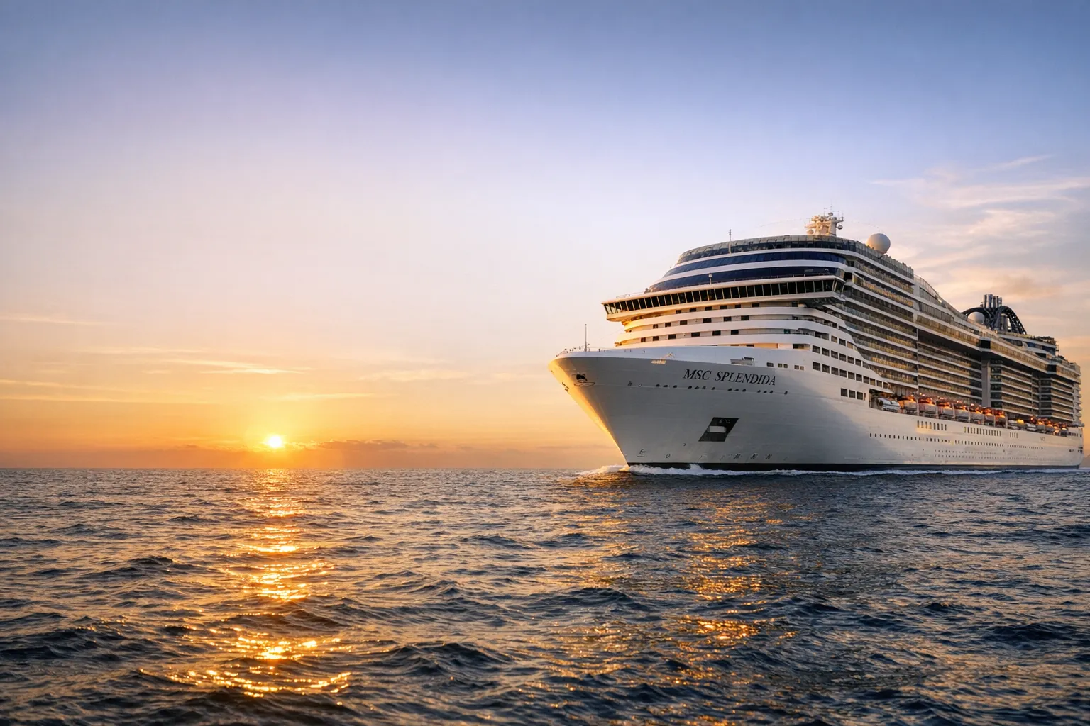 Le MSC Splendida en Méditerranée, navire de la croisière Dance Academy Tour 2026